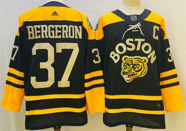 Men%27s Boston Bruins #37 Patrice Bergeron Black Classic Primegreen Stitched Jersey->anaheim ducks->NHL Jersey